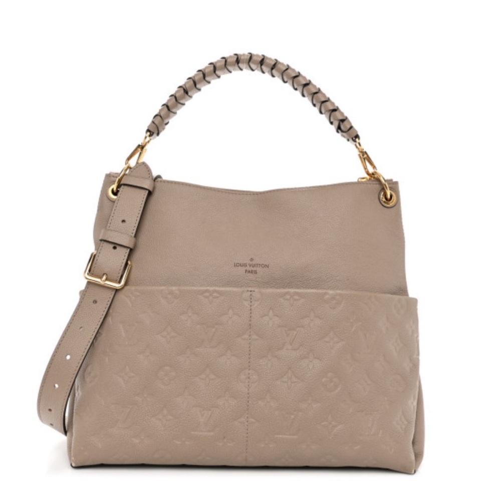 LOUIS VUITTON Empreinte Maida Hobo Tourterelle Bag Purse Crossbody